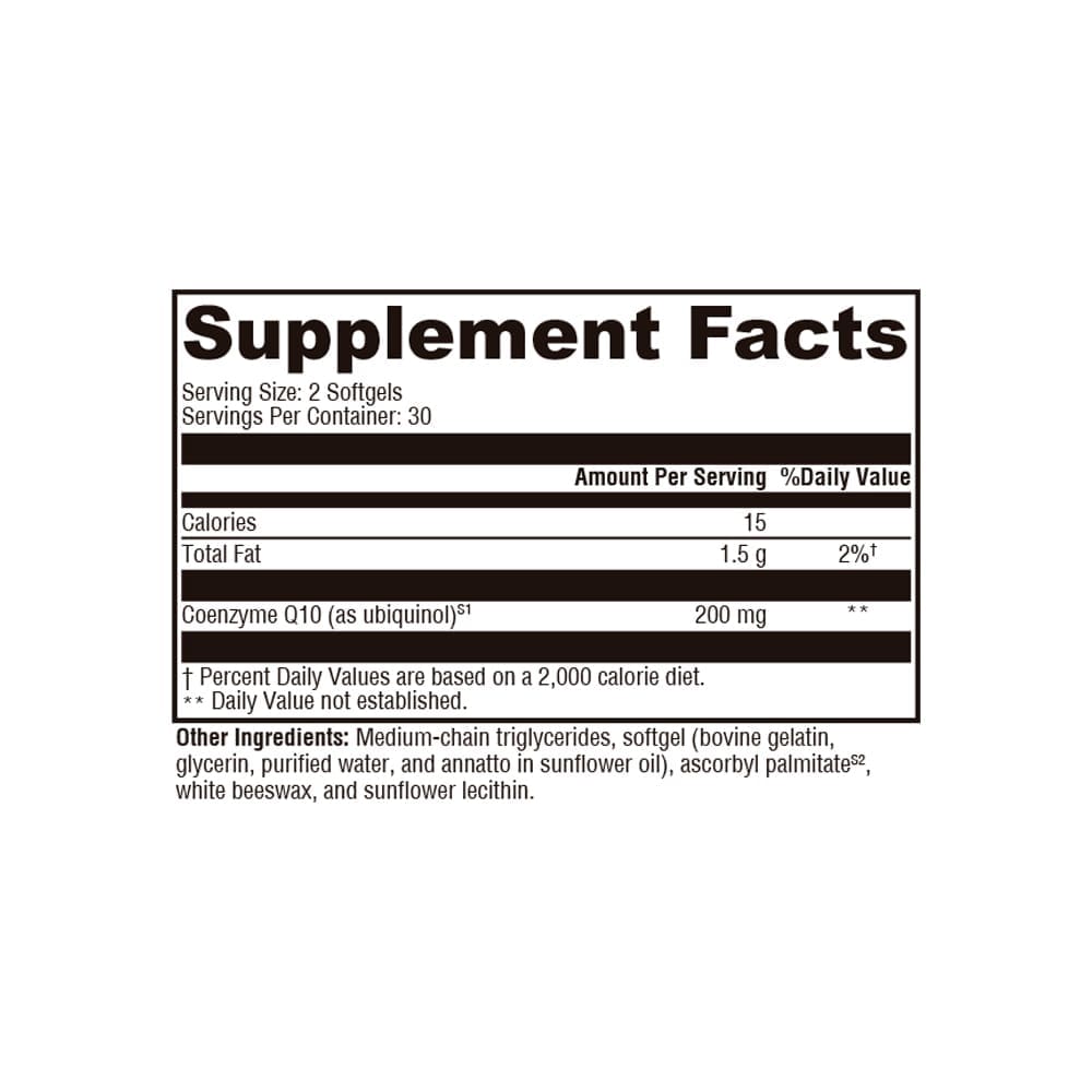 CoQmax™ Ubiquinol 60 Softgels - Image 2
